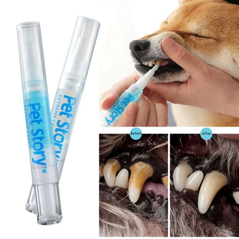 Pet Teeth Cleaning Kit, Pet Beauty Toothbrush Dog Cat Tartar Dental ...