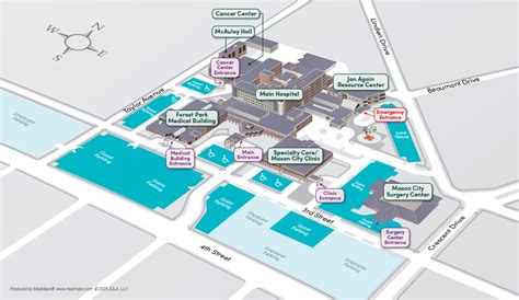 Mercy Hospital Campus Map - Gillie Donnamarie