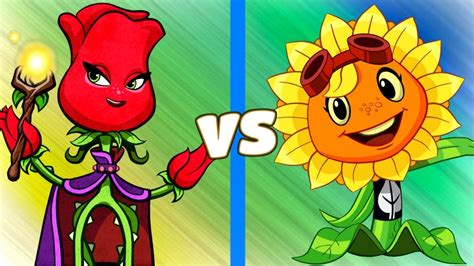 Plants vs Zombies Heroes Rose vs Solar Flare - YouTube