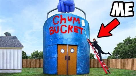 I Built the SpongeBob Chum Bucket! - YouTube