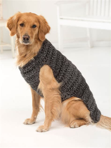 Marley Dog Sweater (Crochet) - Version 1 – Lion Brand Yarn