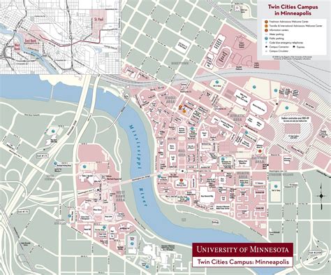 University of Minnesota Twin Cities Campus Map