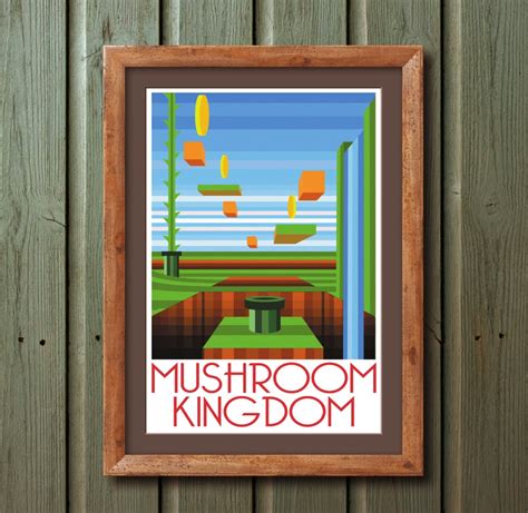 Mushroom Kingdom 13"x19" Poster – Rocket Pop Inc.