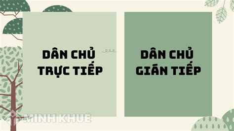 Phân biệt dân chủ trực tiếp và dân chủ gián tiếp chi tiết nhất