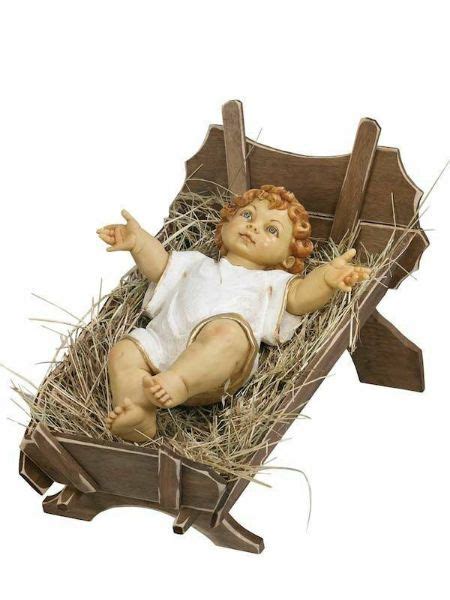 Baby Jesus and Cradle cm 125 (50 Inch) Fontanini Nativity Statue for ...