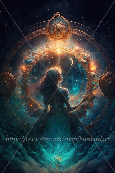 Digital Download Celestial Woman Ethereal Spiritual AI Generated Art ...