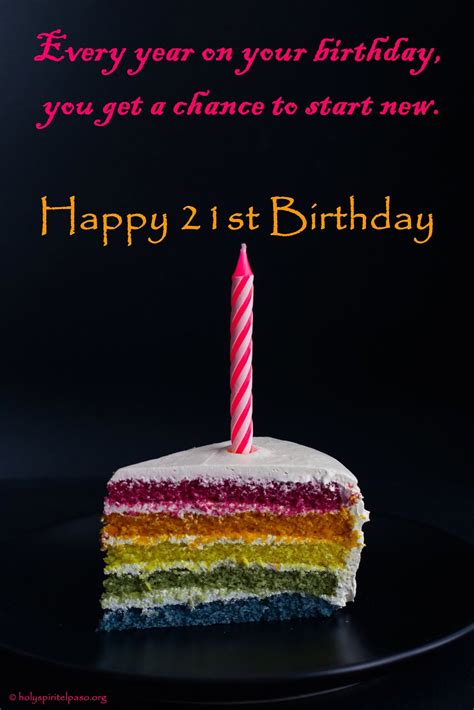 21st Birthday Quotes - Short, Inspirational Sayings on 21st Birthday