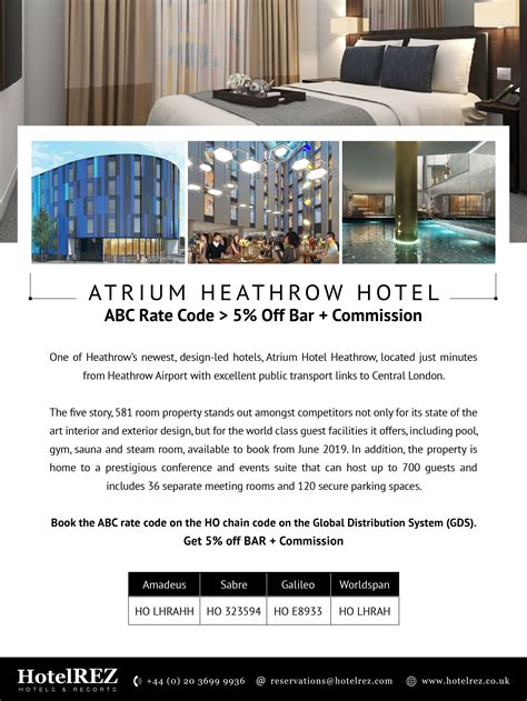 Atrium Heathrow Hotel - ABC Global Services