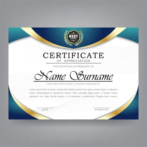 Certificate Design Template - AH – STUDIO Blog