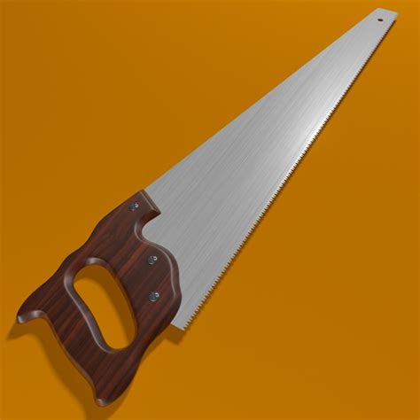 3d hand saw blade model