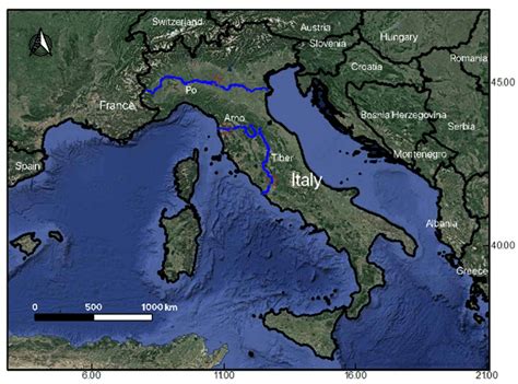 Arno River Map