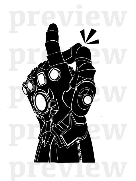 Thanos Infinity Gauntlet Glove SVG File. Perfect for Cricut - Etsy