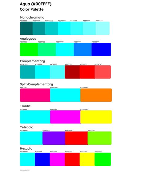 Aqua color palettes - colorxs.com