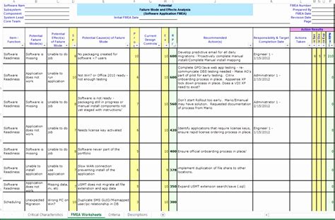 Aiag Vda Fmea Format Excel | Images and Photos finder