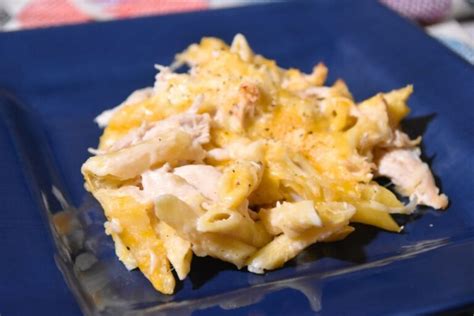 Chicken Alfredo Casserole - Mess for Less