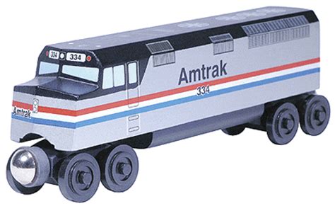 Whittle - Wooden Toy Train: F-40PH Passenger Diesel Engine - Amtrak ...