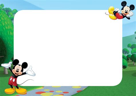 Mickey Mouse Stripe Png Frame Printable Png Frames Cartoon | Images and ...