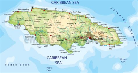 Regions Map of Jamaica