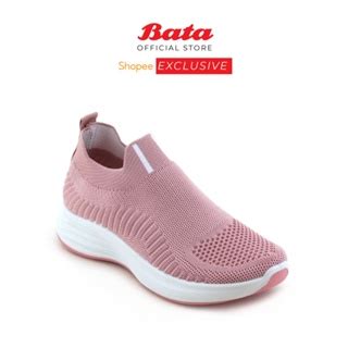 [Online Exclusive] BATA Women Pink Sneakers / Sport Shoes Women / Kasut ...