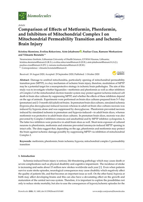 (PDF) Comparison of Effects of Metformin, Phenformin, and Inhibitors of ...