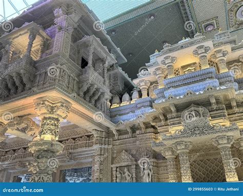 BAPS Swaminarayan Mandir in Robbinsville, New Jersey Editorial Stock ...