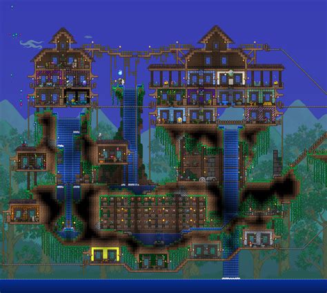 Sky Terraria Base Designs - Ilha Flutuante Wiki Oficial Do Terraria / I ...