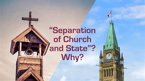 “Separation of Church and State”? Why?