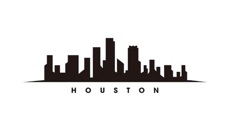 Premium Vector | Houston skyline silhouette vector