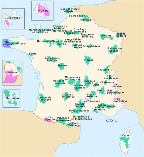 Bivouac, camping - Carte des Parcs Nationaux Français #CampingLights ...