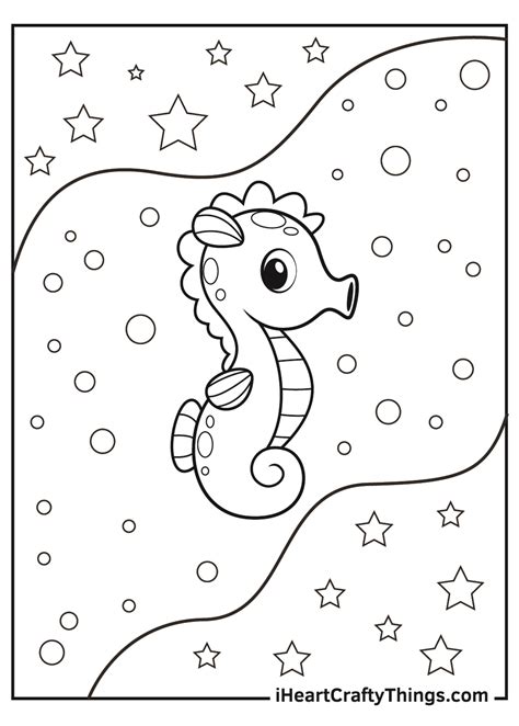 Seahorse Coloring Pages (Updated 2021)