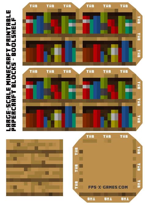 Minecraft Bookshelf Block - House People