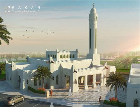 Ahmed Bin Rashid Al Mualla Mosque on Behance in 2023 | Mosque, House ...