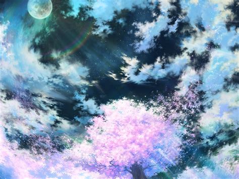 28++ Cherry Blossom Night Anime Wallpaper - Anime Wallpaper