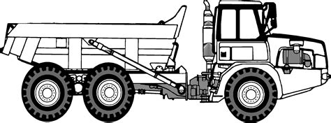 Truck Outline Dump Coloring Pages Clipartmag Sketch Coloring Page | The ...