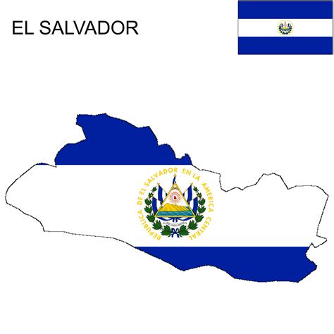 El Salvador Flag Map | El salvador flag, El salvador, Flag