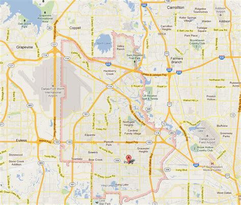 irving Texas Map - United States