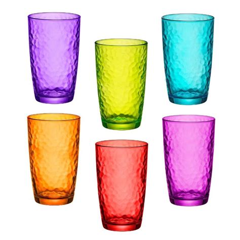 colored drinking glasses