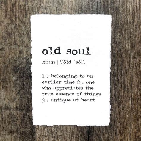 Old Soul Definition Print in Typewriter Font on 5x7 8x10 - Etsy