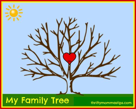 Adoption and Family Tree Free Printable - Thrifty Mommas Tips