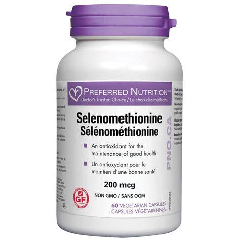 Preferred Nutrition Selenomethionine 200mcg 60 Veggie Caps – Village ...