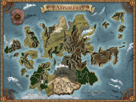 Map of Ansalon - Dragonlance Nexus