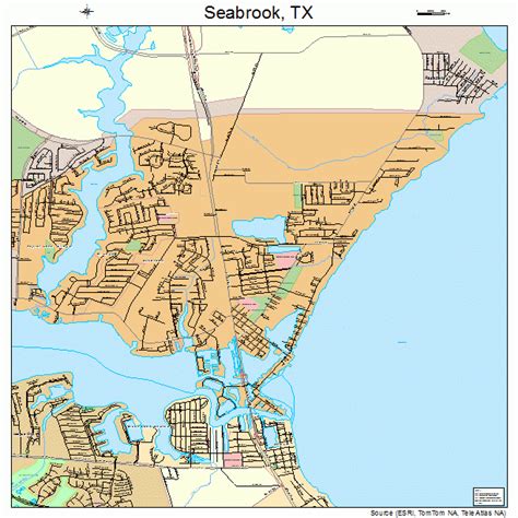 Seabrook Texas Street Map 4866392