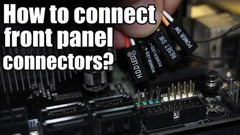 How to connect front panel connectors to the motherboard f_panel header ...