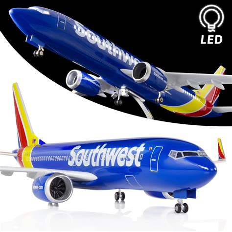 Amazon.co.jp: 1:80スケール 大型モデル 飛行機 サウスウエスト航空 ボーイング 737 飛行機モデル ダイキャスト飛行機 ...