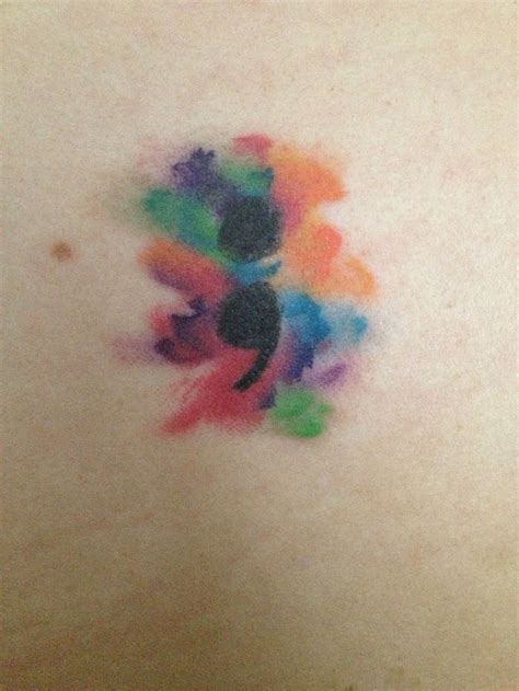 Gallery For > Semicolon Tattoo Design