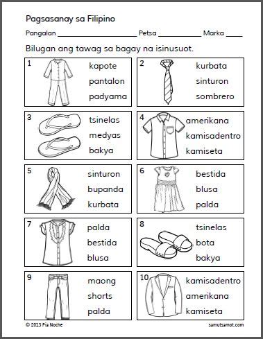 Filipino Reading Comprehension Worksheets For Grade 3 Pdf - Tawana ...