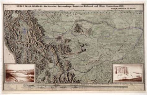 Montana Historical Society Store. Map: Great Falls, Montana Map, 1893