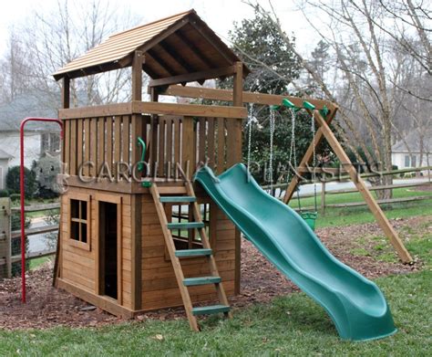 Lexington Wooden Playset in Huntersville, NC | Jungle gym, Play houses ...