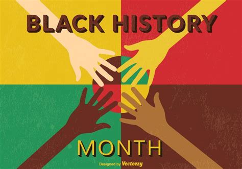 Retro Black Month History Vector Poster 137071 Vector Art at Vecteezy