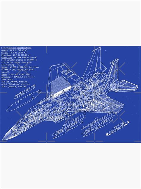 "F-15 Blueprint" Poster for Sale by mikejapan2 | Redbubble